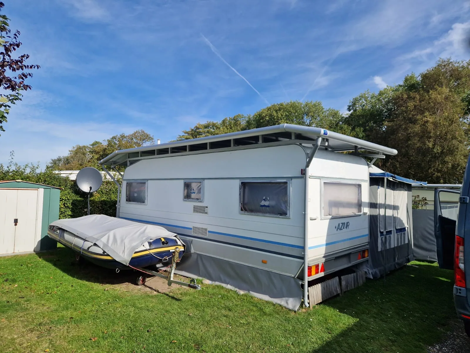 Schutzdach für Wohnwagen – Camping Manufaktur Brügmann
